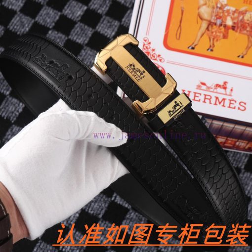 Men's belt HermesMen's leather belt is made of 100% head layer cowhide, ensuring that the 24 ixmyba9m - Image 7