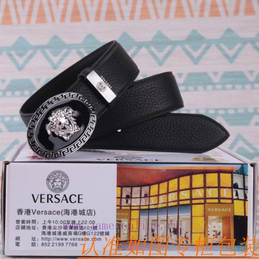 Belt belt Versace cowhide beltMen's belt material: 100% head layer cowhide belt, guaranteed 5brhcsod - Image 2