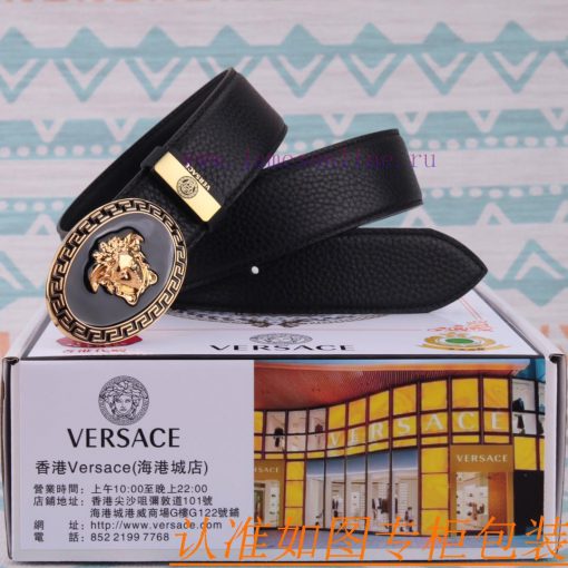 Belt belt Versace cowhide beltMen's belt material: 100% head layer cowhide belt, guaranteed k85yoa2o - Image 2