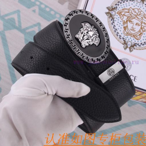 Belt belt Versace cowhide beltMen's belt material: 100% head layer cowhide belt, guaranteed 5brhcsod - Image 4