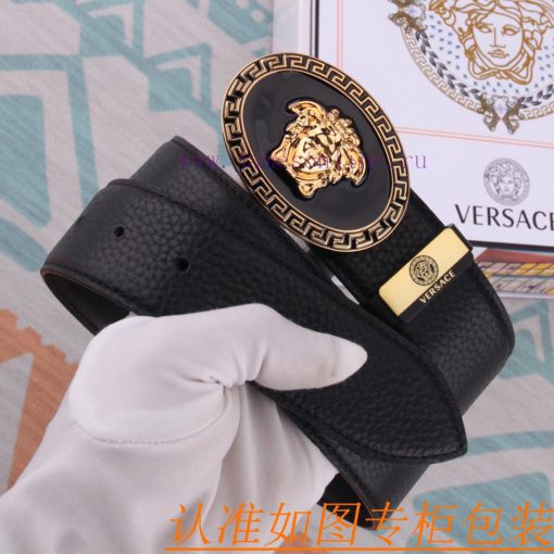 Belt belt Versace cowhide beltMen's belt material: 100% head layer cowhide belt, guaranteed k85yoa2o - Image 4