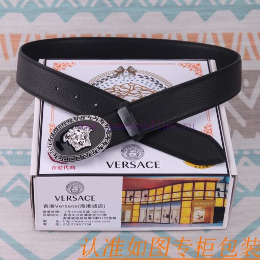 Belt belt Versace cowhide beltMen's belt material: 100% head layer cowhide belt, guaranteed 5brhcsod - Image 5