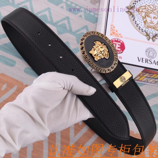 Belt belt Versace cowhide beltMen's belt material: 100% head layer cowhide belt, guaranteed k85yoa2o - Image 7