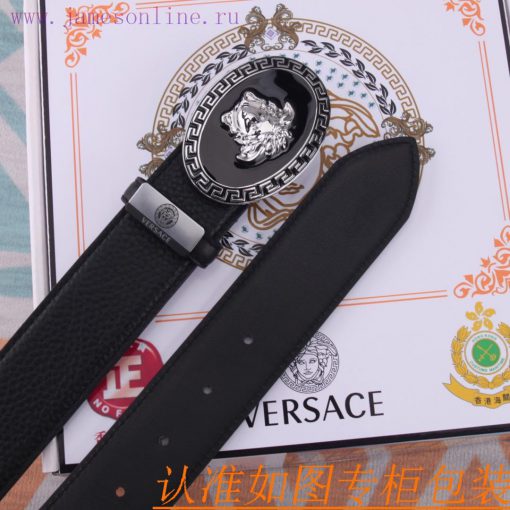Belt belt Versace cowhide beltMen's belt material: 100% head layer cowhide belt, guaranteed 5brhcsod - Image 8