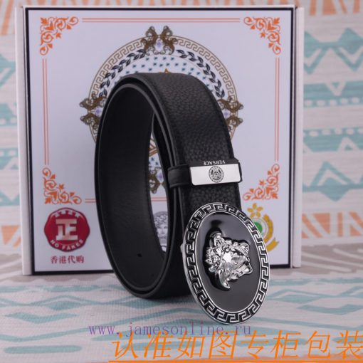 Belt belt Versace cowhide beltMen's belt material: 100% head layer cowhide belt, guaranteed 5brhcsod - Image 9