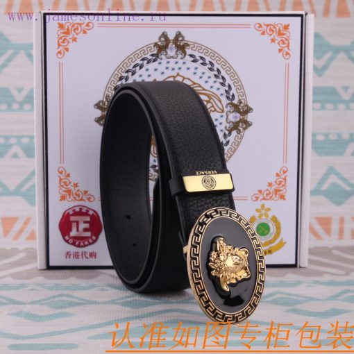 Belt belt Versace cowhide beltMen's belt material: 100% head layer cowhide belt, guaranteed k85yoa2o - Image 10