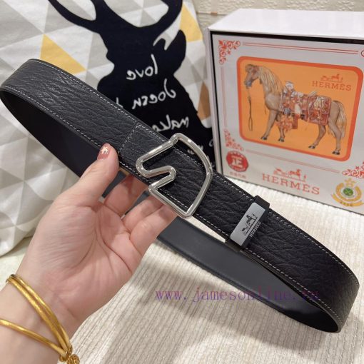 Hermes Hermès Material: Leather Belt with 100% Head Layer. The leather belt is guaranteed to m7472z5l - Image 4