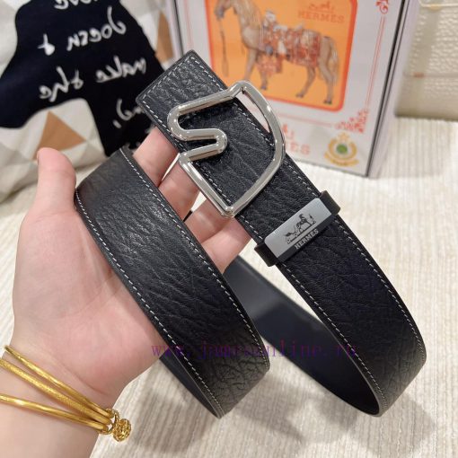Hermes Hermès Material: Leather Belt with 100% Head Layer. The leather belt is guaranteed to m7472z5l - Image 8