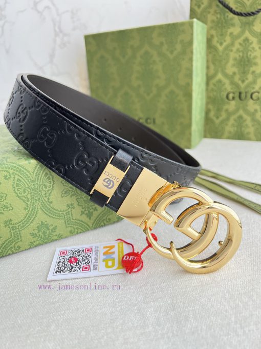 Gucci Gucci Belt ️ BeltHanging buckle, pure copper material buckle head, top layer cowhide, pycokynz - Image 2