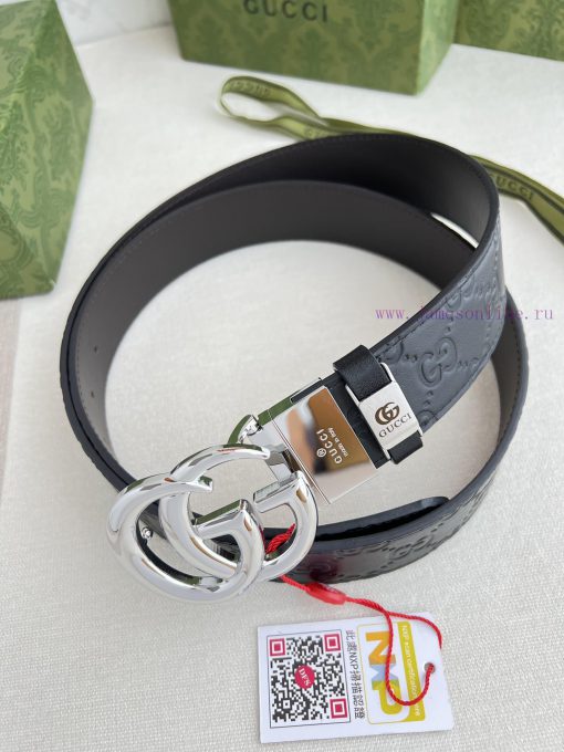 Gucci Gucci Belt ️ BeltHanging buckle, pure copper material buckle head, top layer cowhide, ftmrpmll - Image 5
