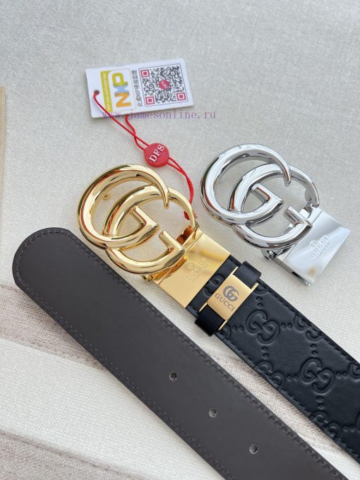 Gucci Gucci Belt ️ BeltHanging buckle, pure copper material buckle head, top layer cowhide, 4pdkchf1 - Image 6