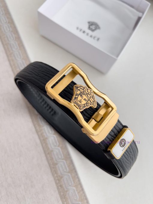 Versace Versace. ️ Belt and belt automatic beltAutomatic belt, classic head buckle made of p elik7n1i - Image 4