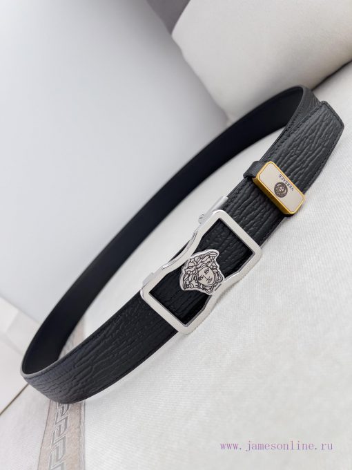Versace Versace. ️ Belt and belt automatic beltAutomatic belt, classic head buckle made of p ap60o06p - Image 4