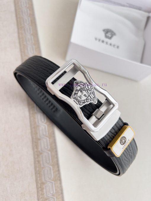 Versace Versace. ️ Belt and belt automatic beltAutomatic belt, classic head buckle made of p elik7n1i - Image 5