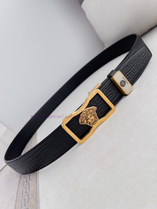 Versace Versace. ️ Belt and belt automatic beltAutomatic belt, classic head buckle made of p elik7n1i - Image 6