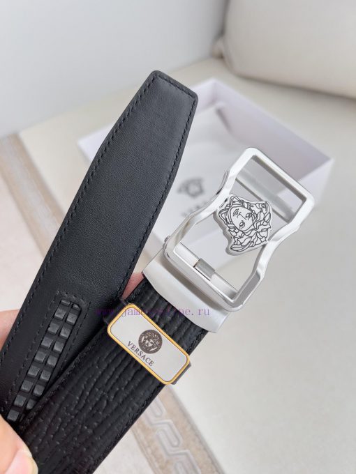 Versace Versace. ️ Belt and belt automatic beltAutomatic belt, classic head buckle made of p elik7n1i - Image 9
