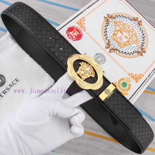 Versace. VersaceMaterial: Leather Belt with 100% Head Layer. The leather belt is guaranteed boh863uf - Image 3