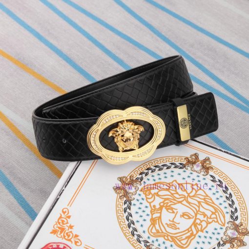 Versace. VersaceMaterial: Leather Belt with 100% Head Layer. The leather belt is guaranteed boh863uf - Image 4