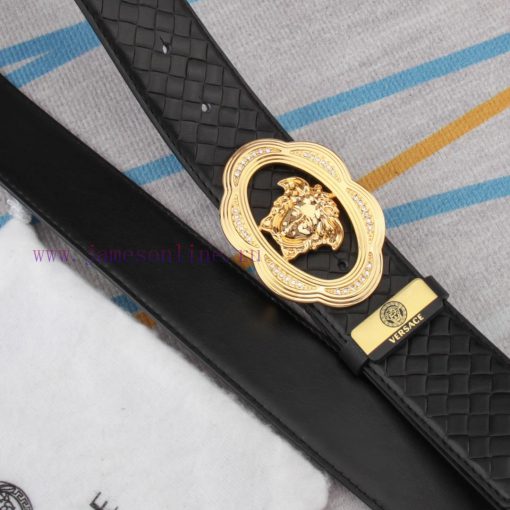 Versace. VersaceMaterial: Leather Belt with 100% Head Layer. The leather belt is guaranteed boh863uf - Image 6