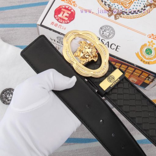 Versace. VersaceMaterial: Leather Belt with 100% Head Layer. The leather belt is guaranteed boh863uf - Image 9