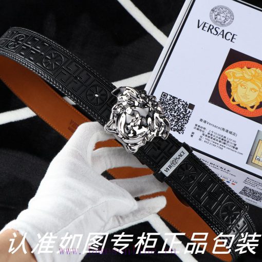 Belt Versace Ver…️Belt made of 100% cowhide, hand woven to ensure 24k genuine leather and st wk404a5k - Image 4