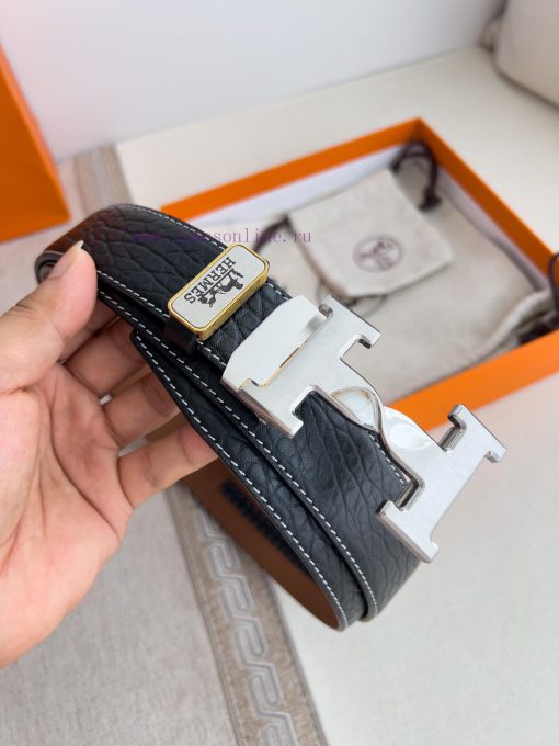 Hermes Her.. Mes ️ Automatic belt buckle waist beltAutomatic buckle, made of pure steel mate sdl6t8n7 - Image 3