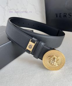 Versace. Versace Belt and BeltsHanging buckle, classic human head made of pure steel materia is32uan7
