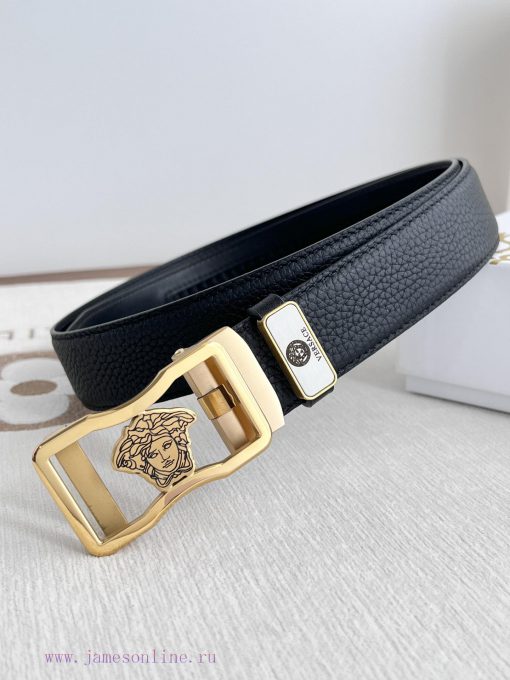 Versace Versace. ️ Belt and belt automatic beltAutomatic belt, classic head buckle made of p 015h2tfl - Image 3