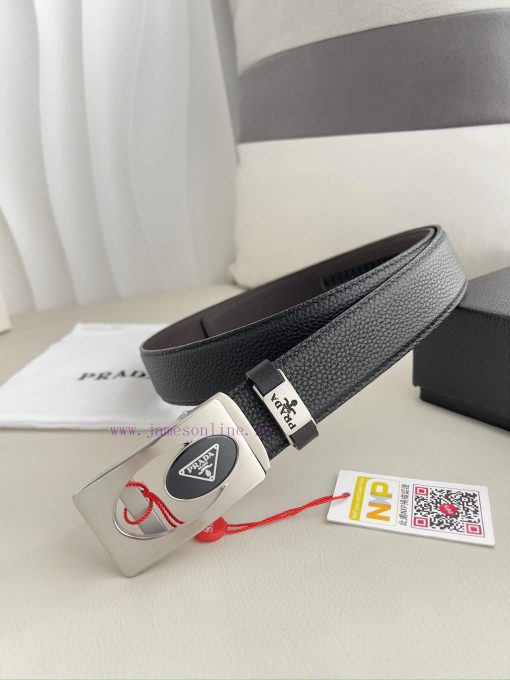 Prada. Prada Belt Automatic BeltAutomatic belt, classic pure steel material automatic buckle h85aktn4