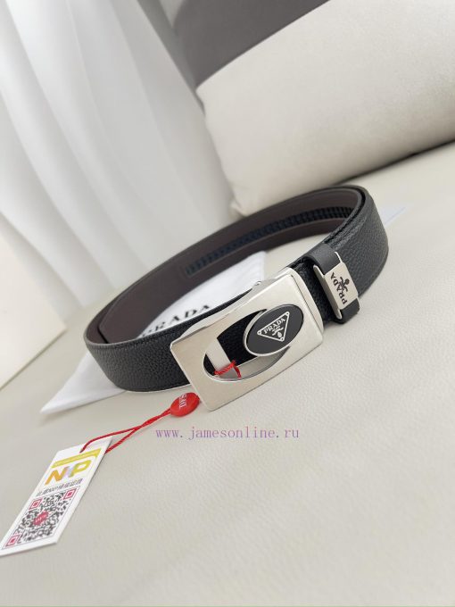 Prada. Prada Belt Automatic BeltAutomatic belt, classic pure steel material automatic buckle h85aktn4 - Image 3
