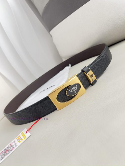 Prada. Prada Belt Automatic BeltAutomatic belt, classic pure steel material automatic buckle dg2g8eg2 - Image 4