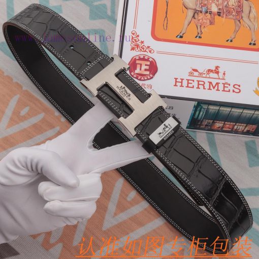 Hermes Belt ️ BeltMaterial: 100% top layer cowhide belt, ensuring genuine leather belt, fine as5svinh - Image 3