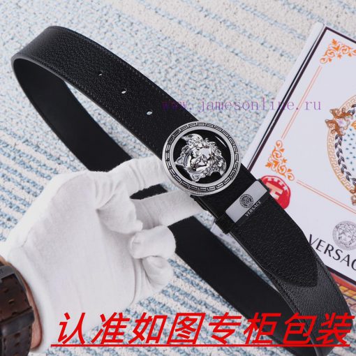 Men's belt VersaceMen's leather belt is made of 100% head layer cowhide, ensuring that the 2 fhn462zk - Image 5