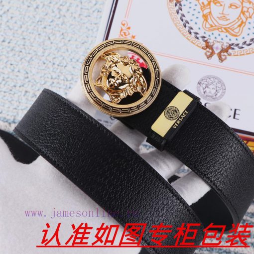 Men's belt VersaceMen's leather belt is made of 100% head layer cowhide, ensuring that the 2 6xq8zzxb - Image 5