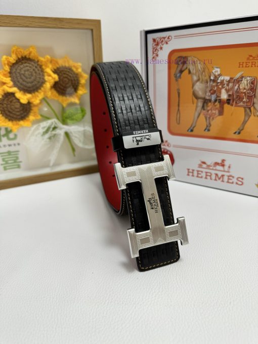 Hermes Hermès  Material: Leather Belt with 100% Head Layer. The leather belt is guaranteed t 3338xcd5 - Image 2