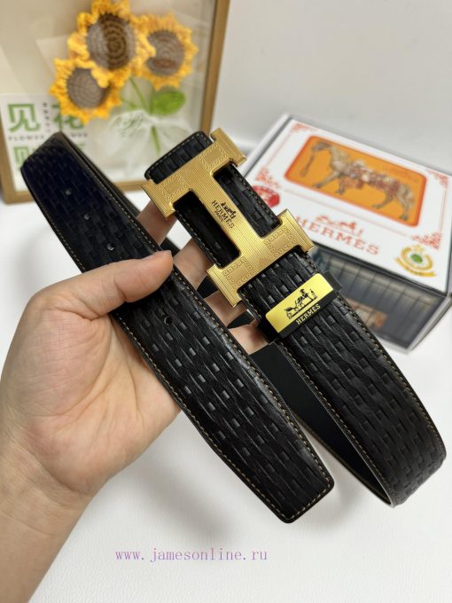 Hermes Hermès  Material: Leather Belt with 100% Head Layer. The leather belt is guaranteed t 5tnc0wy5 - Image 3