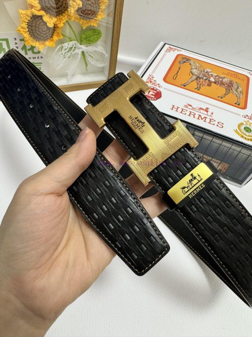Hermes Hermès  Material: Leather Belt with 100% Head Layer. The leather belt is guaranteed t 5tnc0wy5 - Image 4