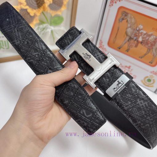 Hermes Hermès  Material: Leather Belt with 100% Head Layer. The leather belt is guaranteed t vstb22uh - Image 7
