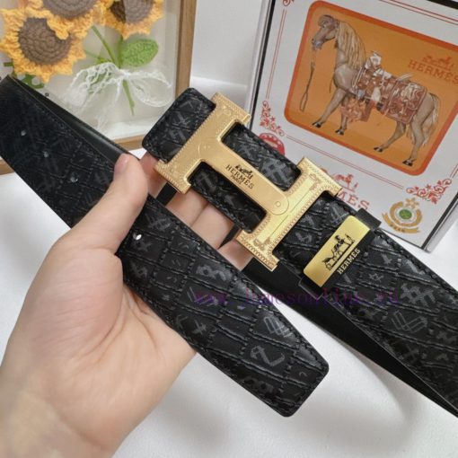 Hermes Hermès  Material: Leather Belt with 100% Head Layer. The leather belt is guaranteed t vstb22uh - Image 8