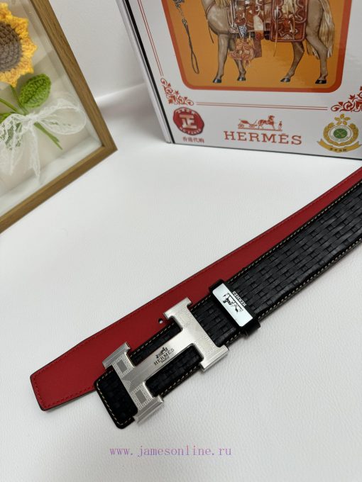 Hermes Hermès  Material: Leather Belt with 100% Head Layer. The leather belt is guaranteed t 3338xcd5 - Image 9