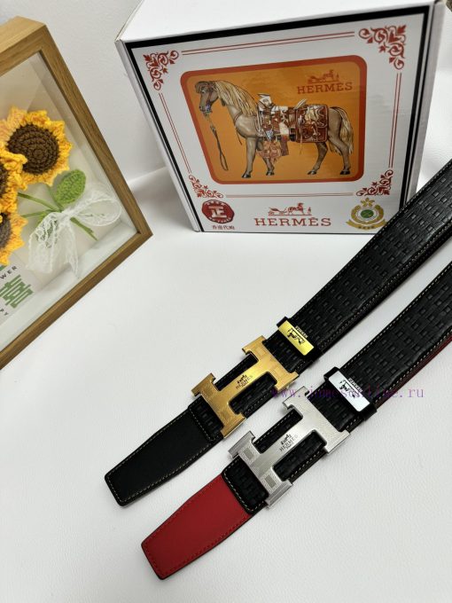 Hermes Hermès  Material: Leather Belt with 100% Head Layer. The leather belt is guaranteed t 3338xcd5 - Image 10