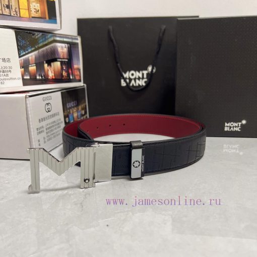 MontblancMaterial: Leather Belt with 100% Head Layer. The leather belt is guaranteed to be g e7l2jkql - Image 4