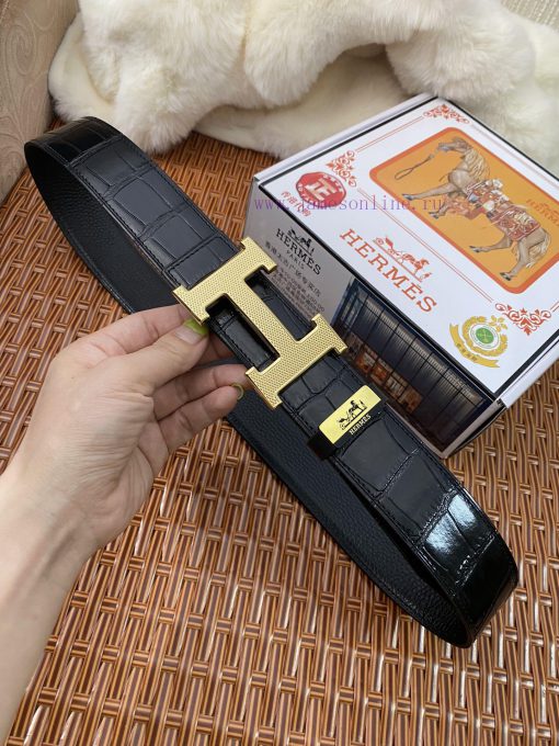 Hermes Hermès Material: Leather Belt with 100% Head Layer. The leather belt is guaranteed to z7enqi28 - Image 4