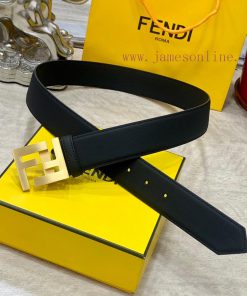 FENDL 40MM wide double-sided original calf leather with a single ruthenium palladium plated zu2tmxoz