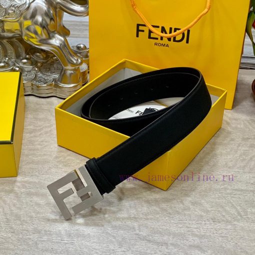 FENDL 40MM wide double-sided original calf leather with a single ruthenium palladium plated k9il3gn2 - Image 5