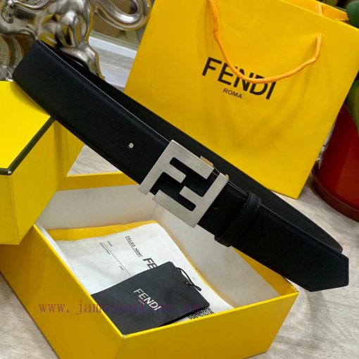 FENDL 40MM wide double-sided original calf leather with a single ruthenium palladium plated k9il3gn2 - Image 7