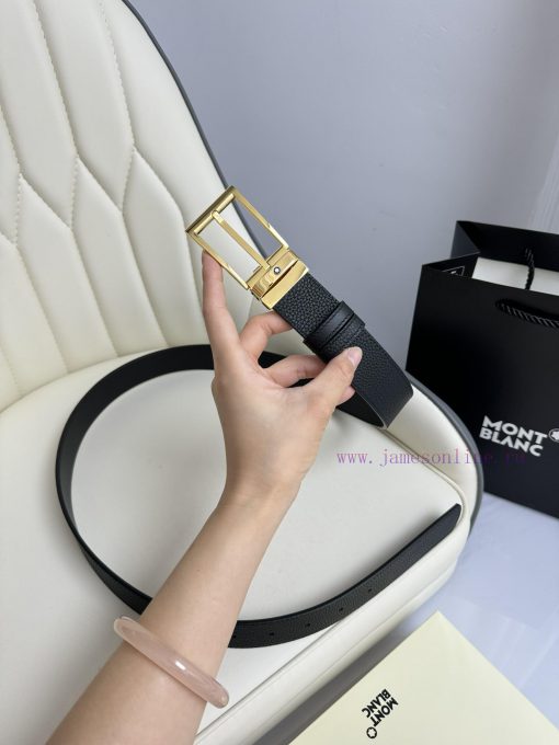 Montblanc is 3.5cm wide and features a premium needle buckle made of top layer cowhide, allo z7chm83r - Image 2
