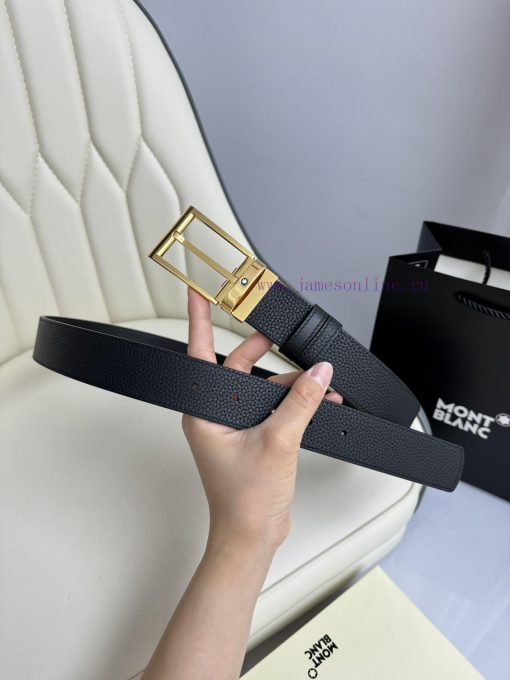 Montblanc is 3.5cm wide and features a premium needle buckle made of top layer cowhide, allo z7chm83r - Image 3