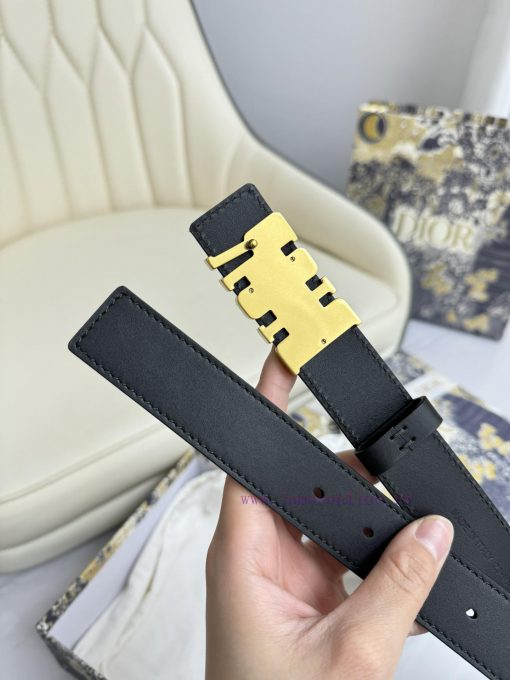 Dior 3.0cm belt with double-sided original cowhide and CD signature buckle 9okbi9jq - Image 4