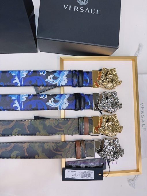 This Versace double-sided belt is made of high-quality Safiano leather and adorned with Bond cbjulrx4 - Image 2